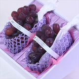 山梨産富士の輝(ふじのかがやき)「ブラックシャインマスカット」2房化粧箱入