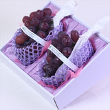 山梨産富士の輝(ふじのかがやき)「ブラックシャインマスカット」2房化粧箱入