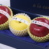 長野産チャンピオンふじ【特秀品】2玉 ・岩手産いわて純情プレミアム冬恋【特秀品】1玉化粧箱入