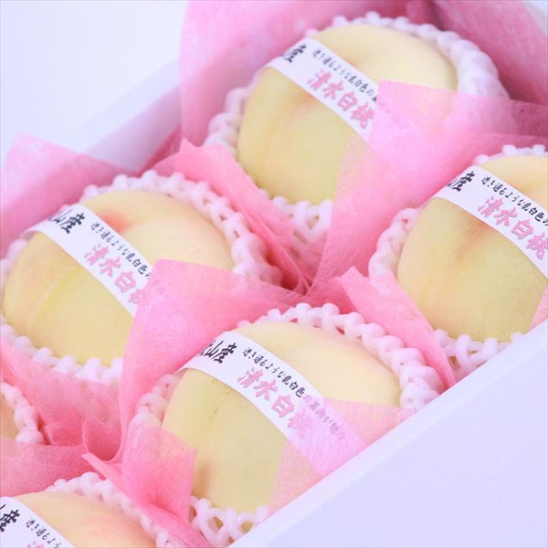 和歌山産清水白桃【秀品】6玉化粧箱入