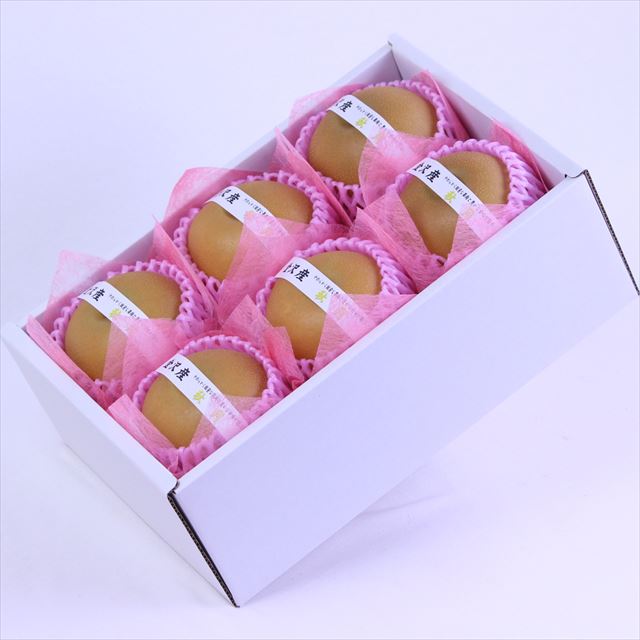 金沢産秋月梨【秀品】6玉化粧箱入