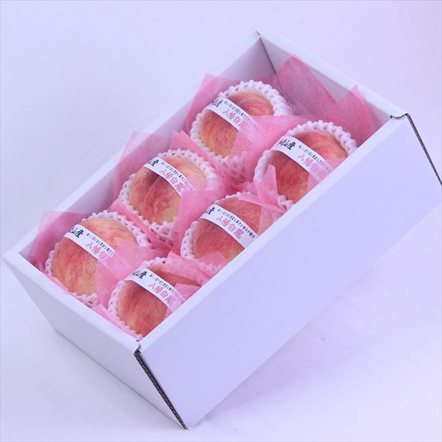 和歌山産八幡白鳳(やはたはくほう)【赤秀品】6玉化粧箱入