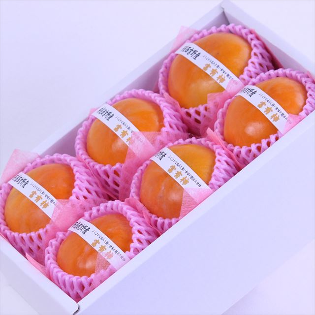 奈良西吉野産富有柿【赤秀品】6玉化粧箱入
