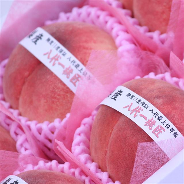 山梨 JAふえふき八代産【一桃匠(いっとうしょう)】6玉化粧箱入 大玉