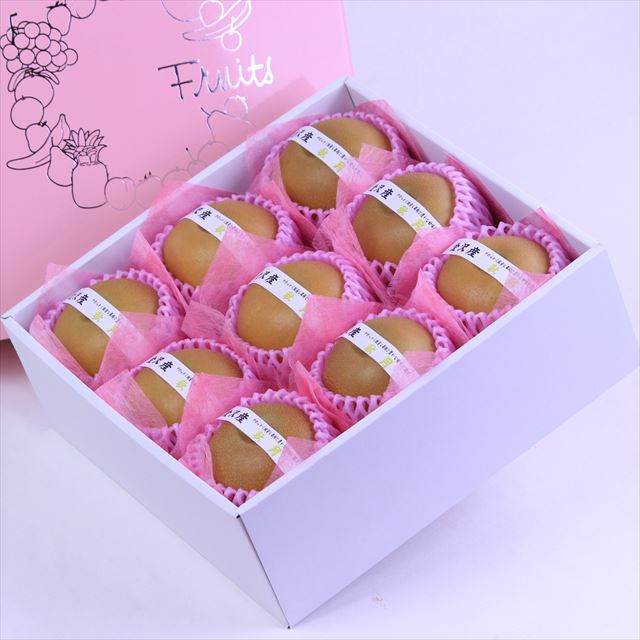 金沢産秋月梨【秀品】9玉化粧箱入