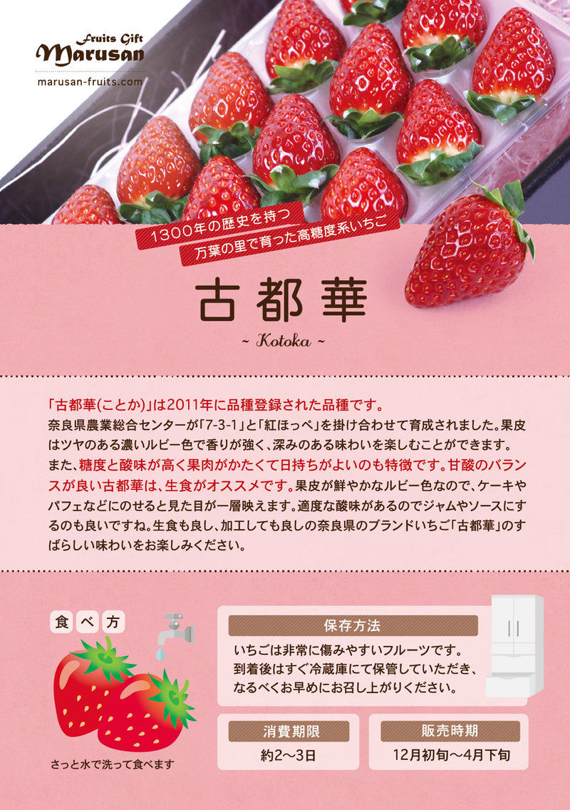 奈良産 高級コットンベリー いちご 秀品 ピンク苺 糖度16 誕生日プレゼント