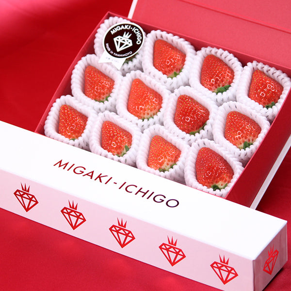 「食べる宝石」ミガキイチゴ　【プラチナ】12粒化粧箱入