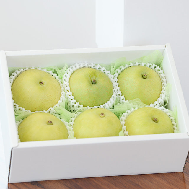 編集中です。価格変更鳥取産二十世紀梨「露地」【赤秀品】6玉化粧箱入