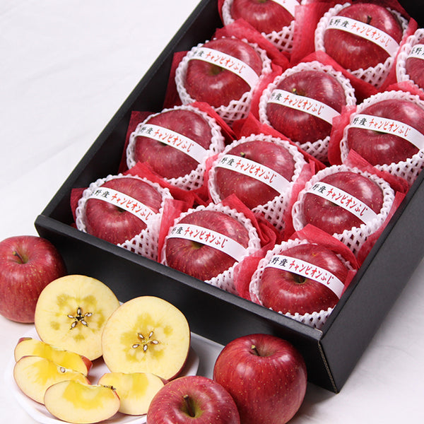 長野産　チャンピオンふじ【特秀品】12玉入